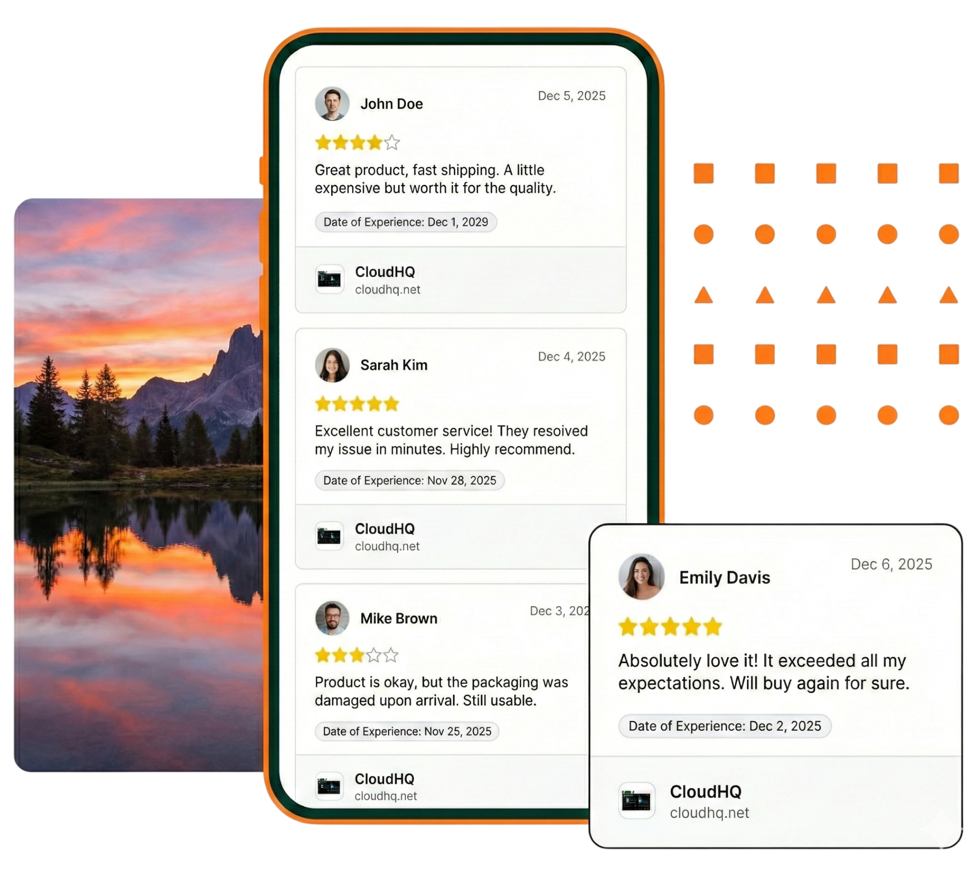 Business Profile Page on Mobile